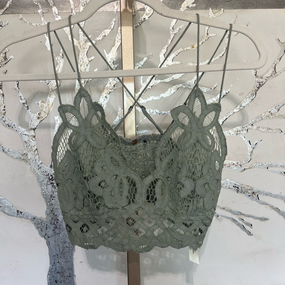 FP Free People Adella Crochet Lace Bralette Size xs